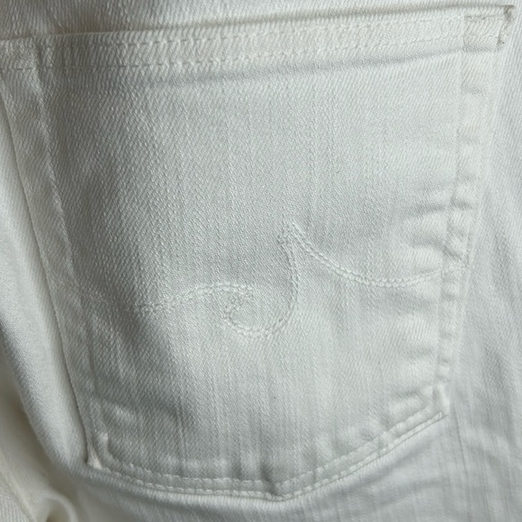 AG Adriano Goldschmied The Prima White Mid Rise Cigarette Skinny Jeans size 27 - Picture 12 of 14